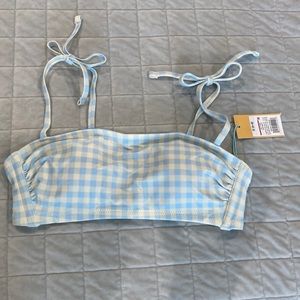 Kona Sol Gingham Bikini Top *NEW WITH TAGS*